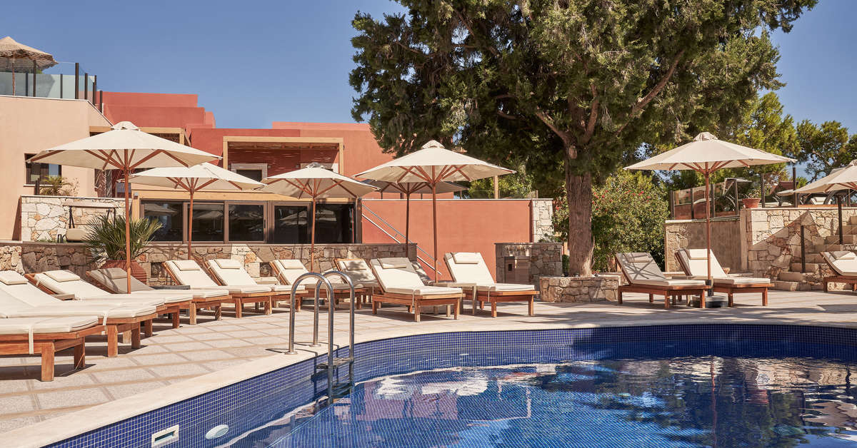 Ein Foto vom Pool im Esperides Resort Crete