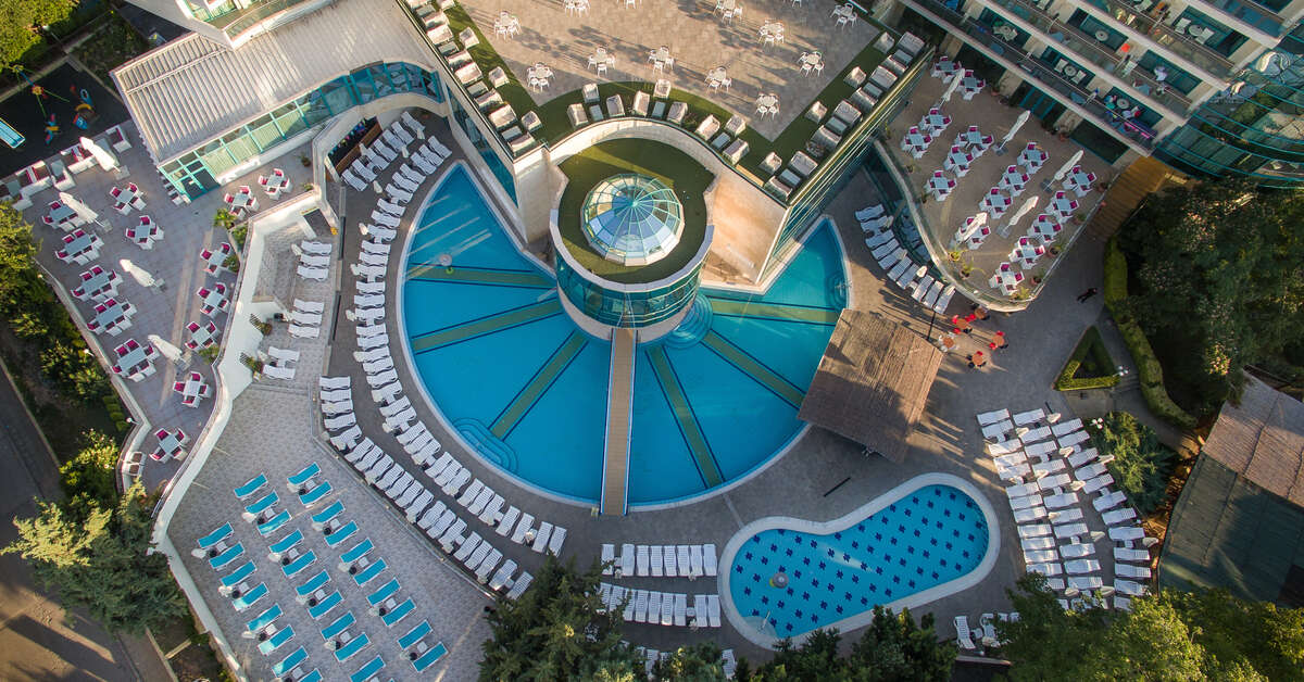 Een foto van het zwembad bij Marina Grand Beach Hotel