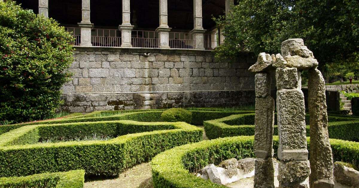 Een foto van het terras bij Pousada Mosteiro Guimaraes