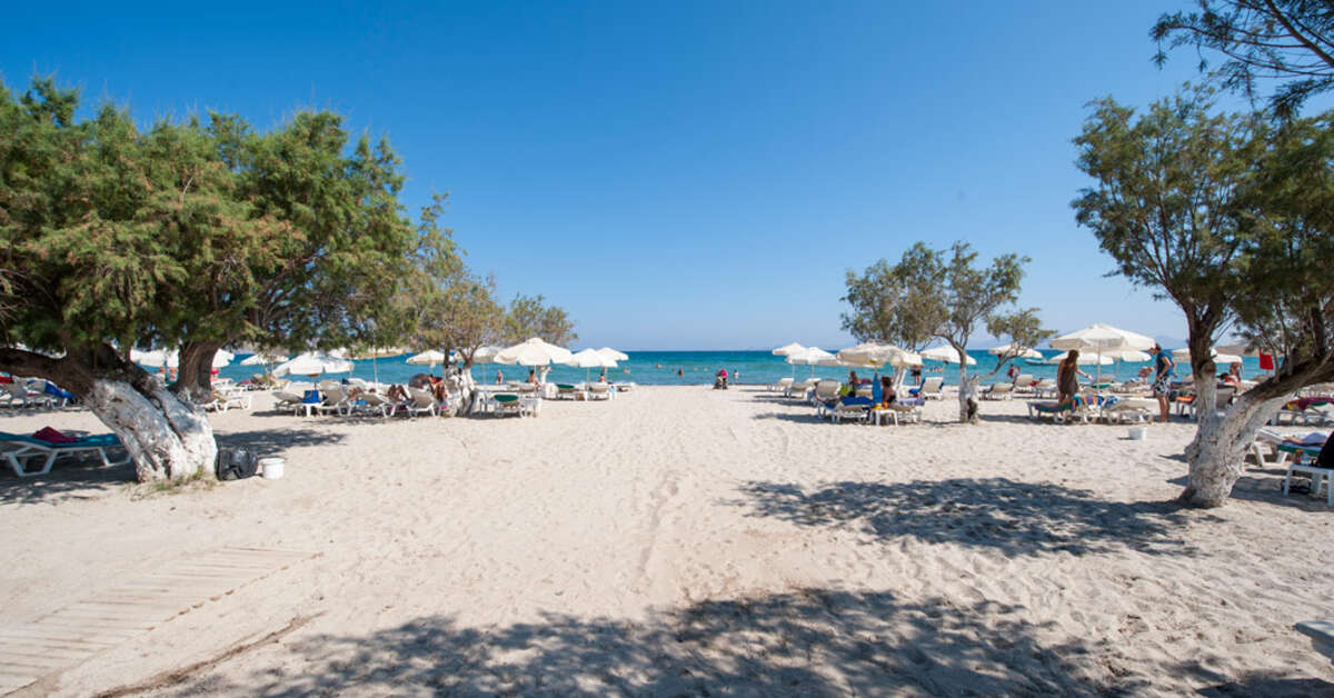 Een foto van het strand bij Tigaki Beach Hotel