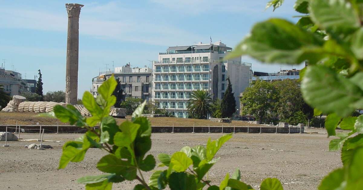 Een foto van een overzicht van Hotel The Athens Gate