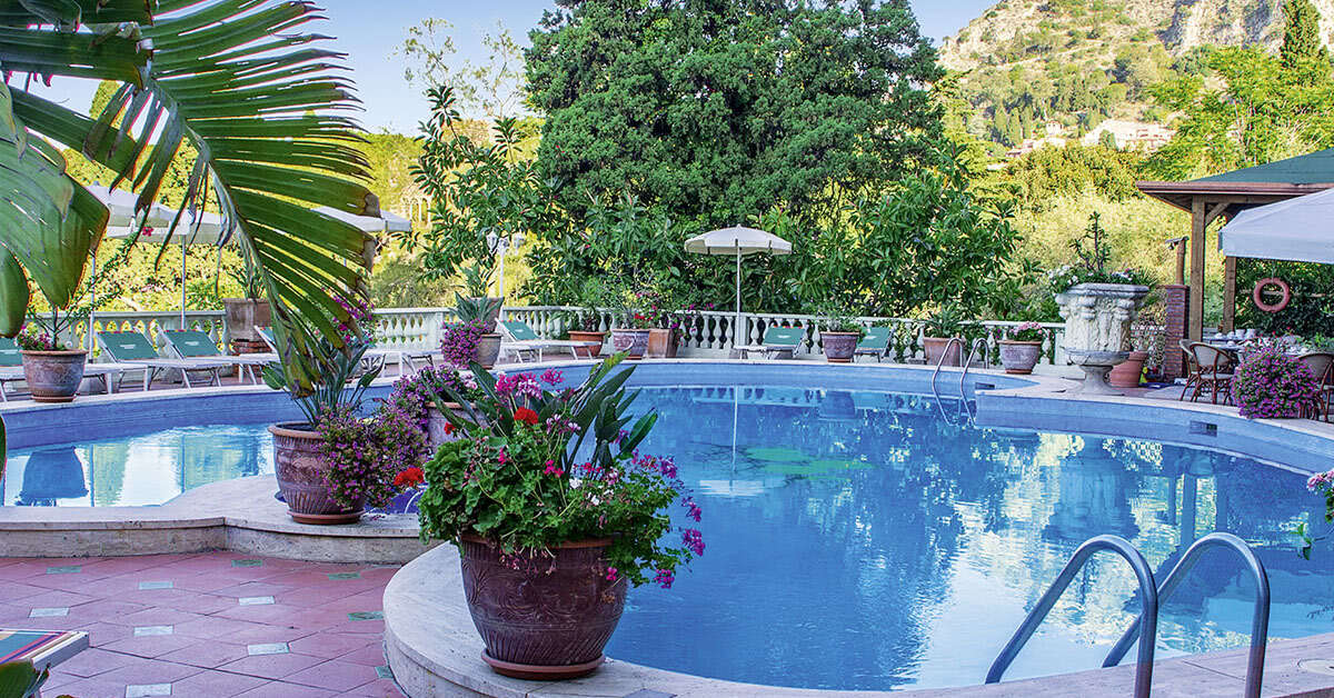 Een foto van het zwembad bij Taormina Park Hotel