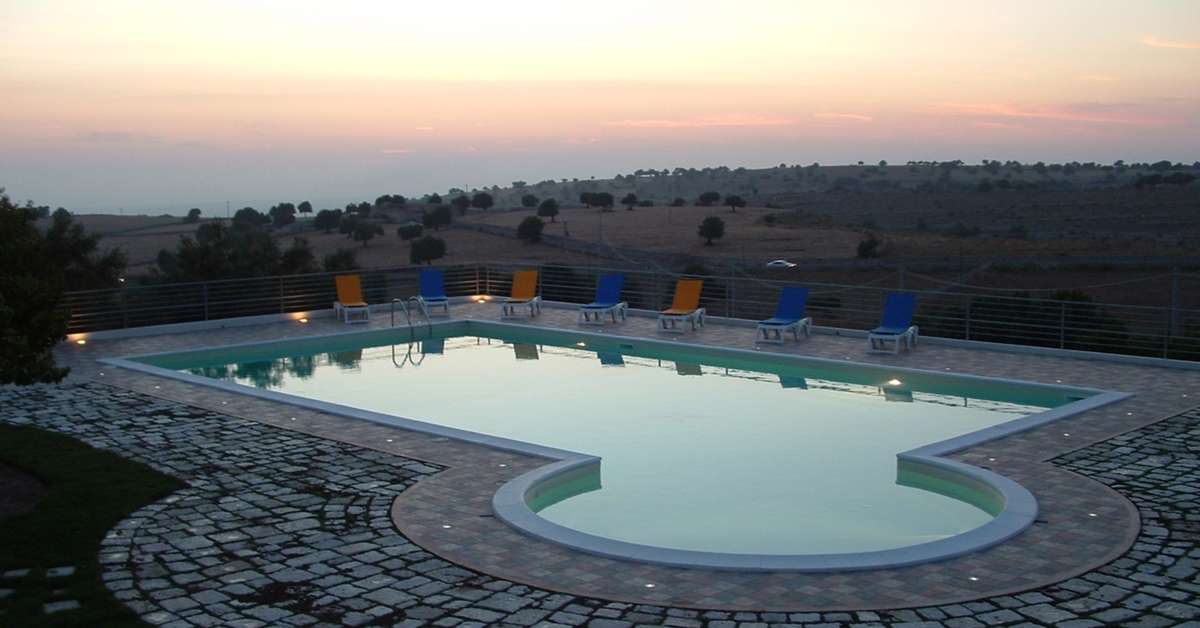 Ein Foto vom Pool im Casato Licitra