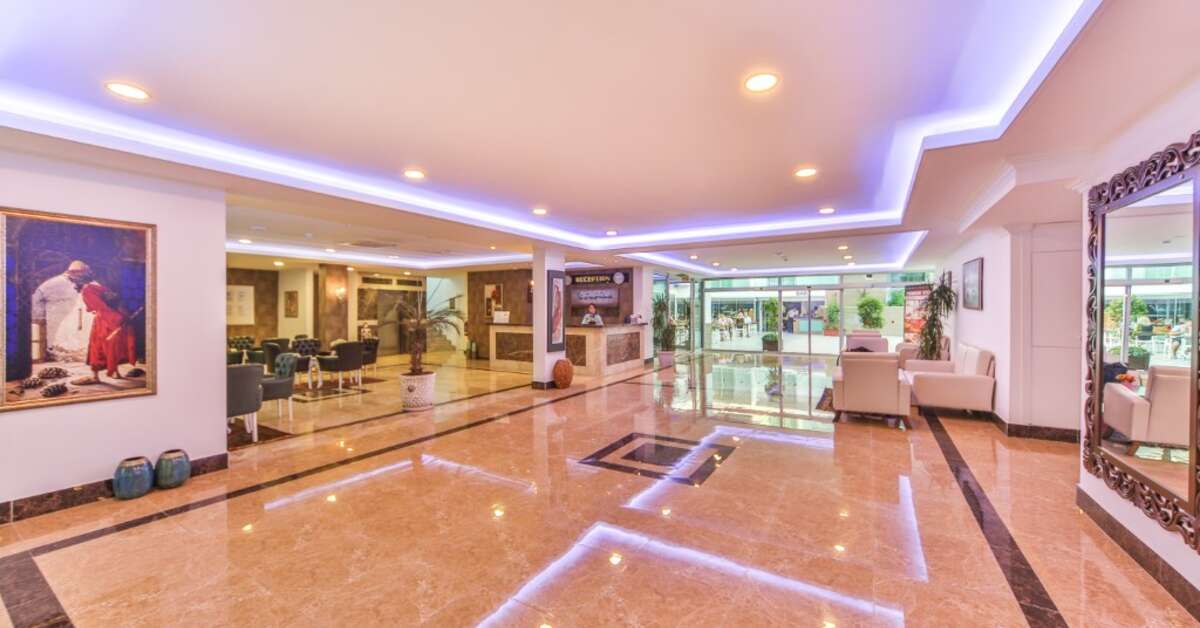 Een foto van het interieur van Kleopatra Atlas Hotel