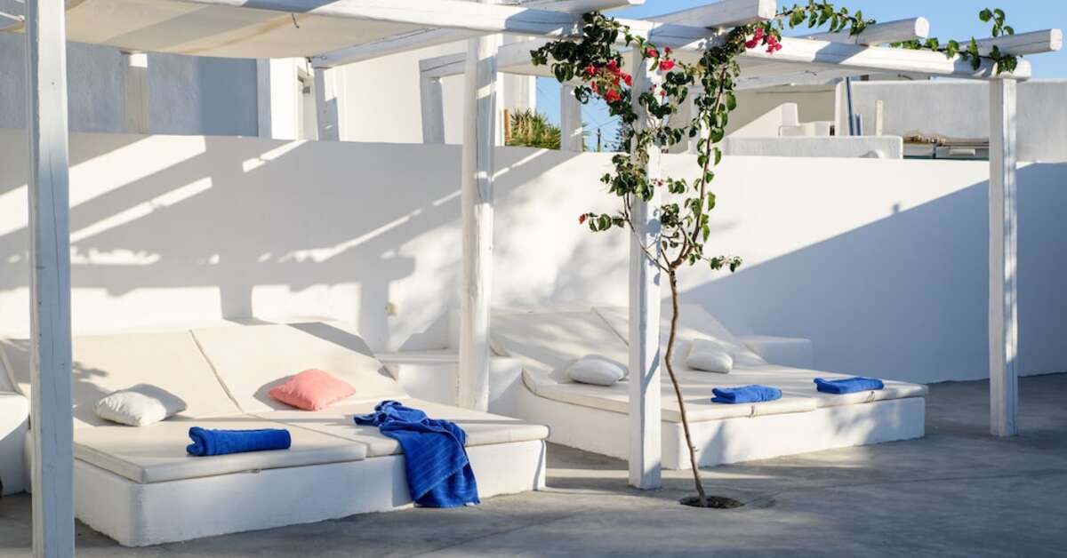 Een foto van het terras bij Atlas Boutique Hotel
