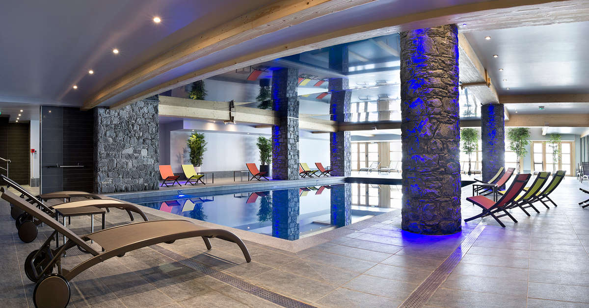 Een foto van het zwembad bij Residence Le Cristal de l'Alpe