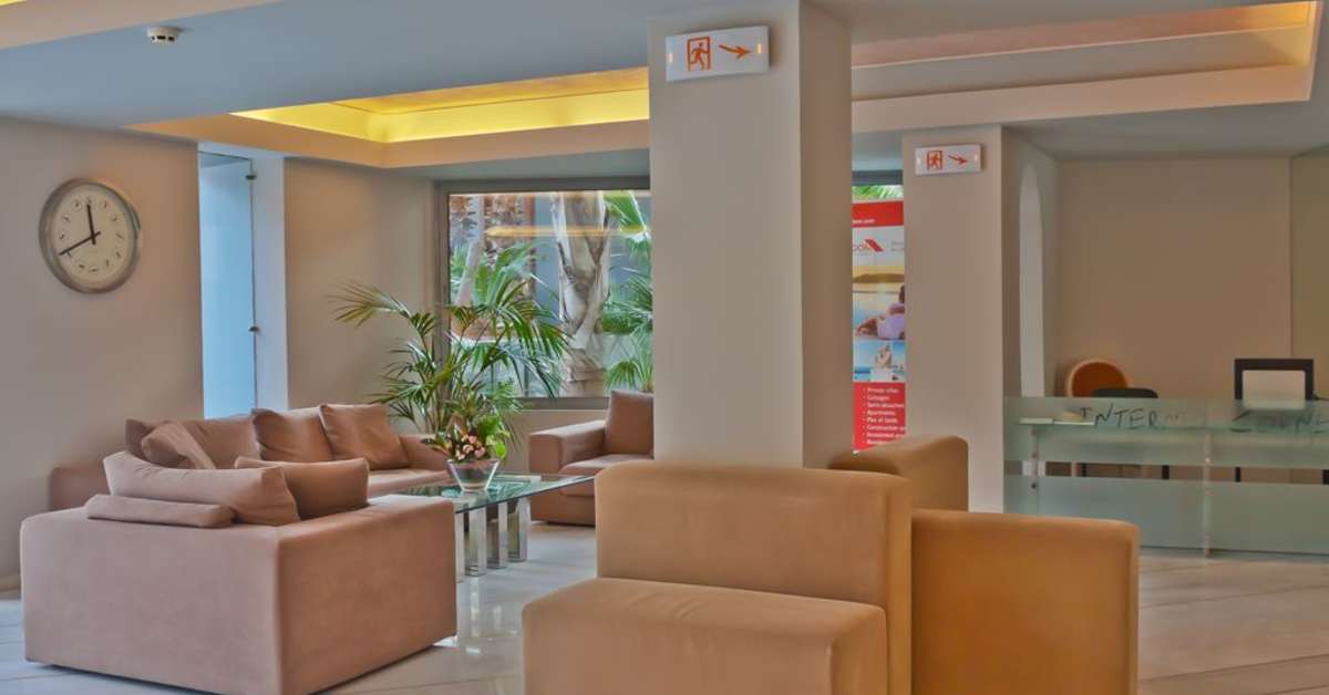 Een foto van het interieur van Hotel Palace