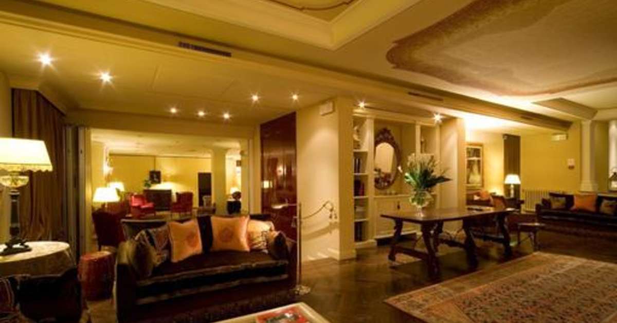 Een foto van het interieur van Grand Hotel Francia & Quirinale