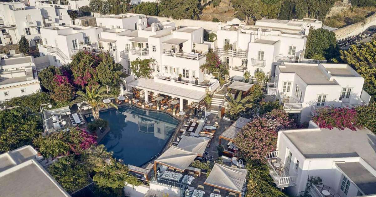 Een foto van het zwembad bij Belvedere Hotel Mykonos