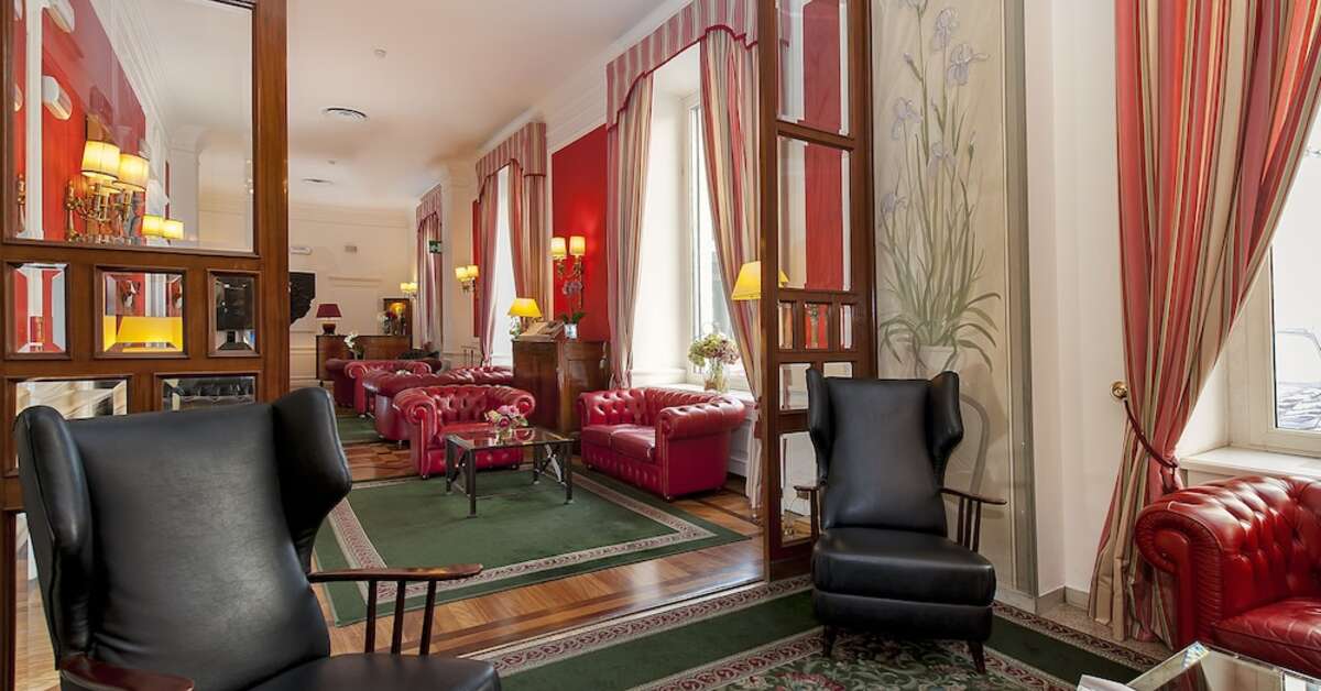 Een foto van het interieur van Albergo Nord Nuova