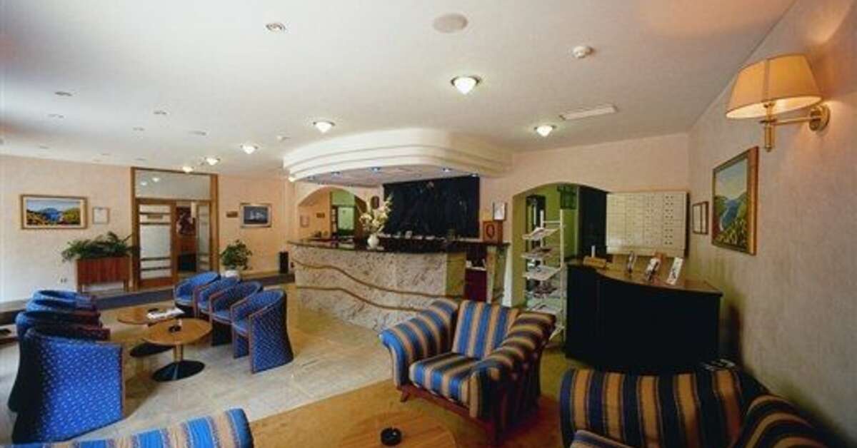 Een foto van het interieur van Hotel Komodor