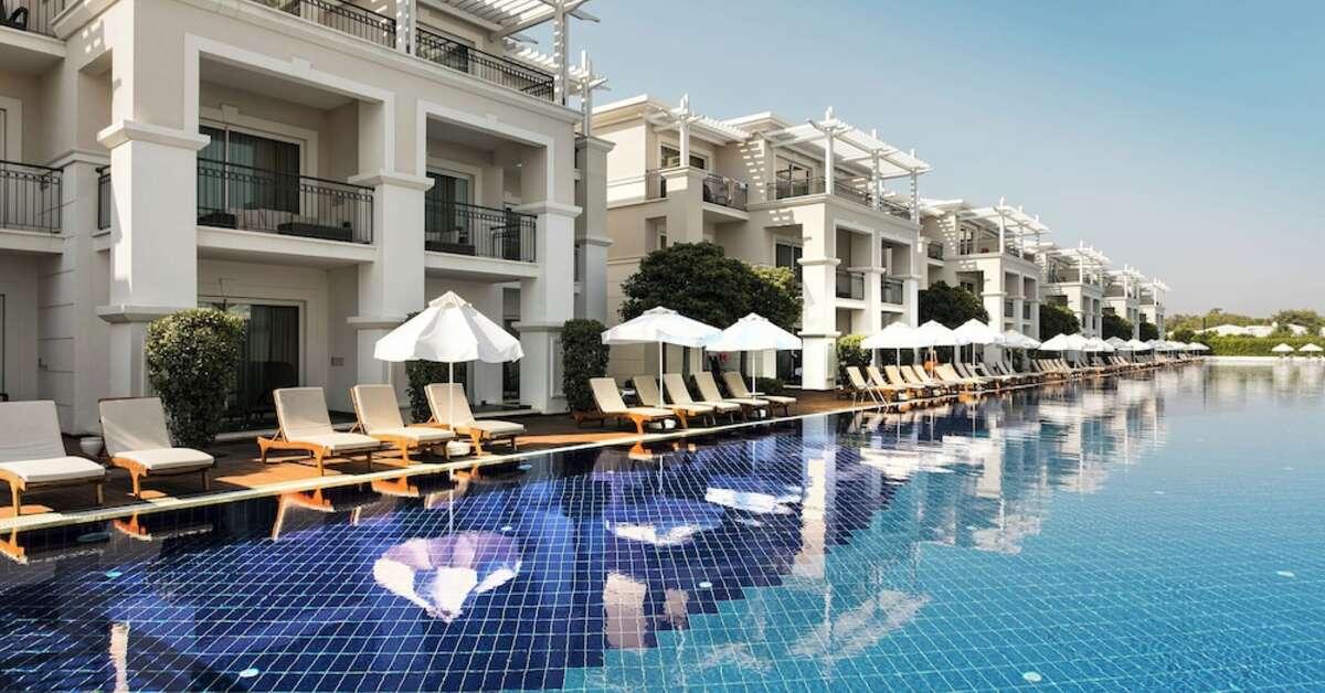 Een foto van het zwembad bij Titanic Deluxe Golf Belek