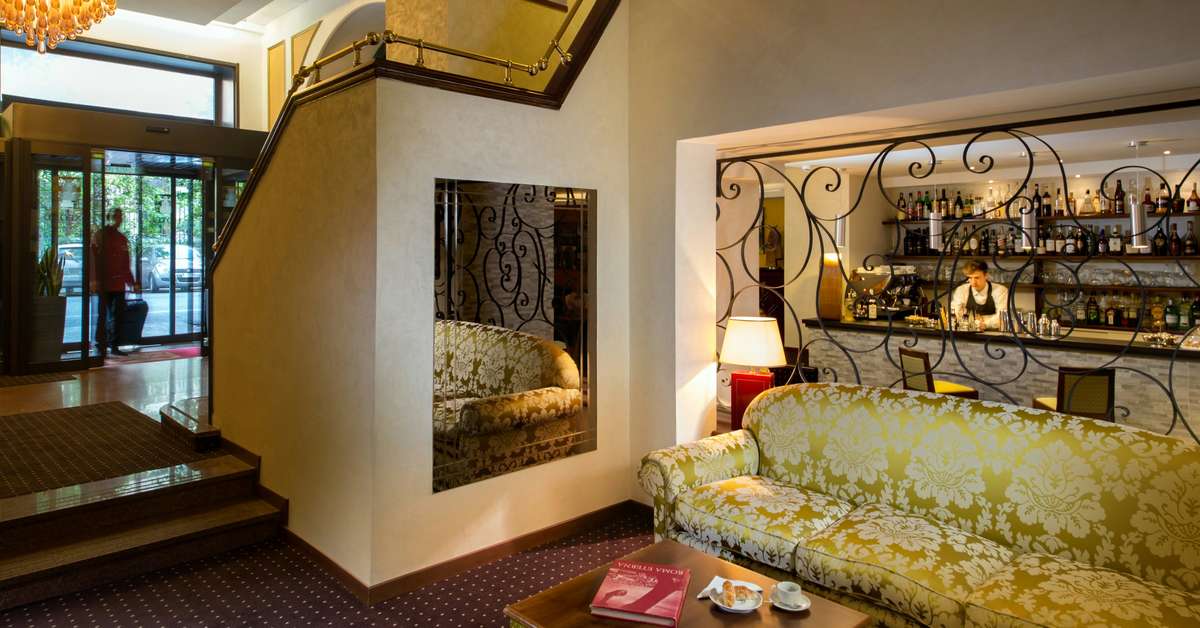 Een foto van het interieur van Hotel Oxford