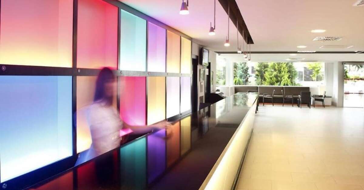 Een foto van het interieur van Sol Palmanova