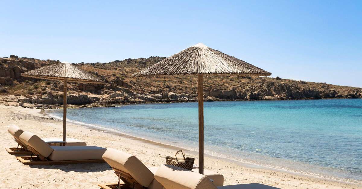 Een foto van het strand bij Casa Del Mar Mykonos Seaside Resort