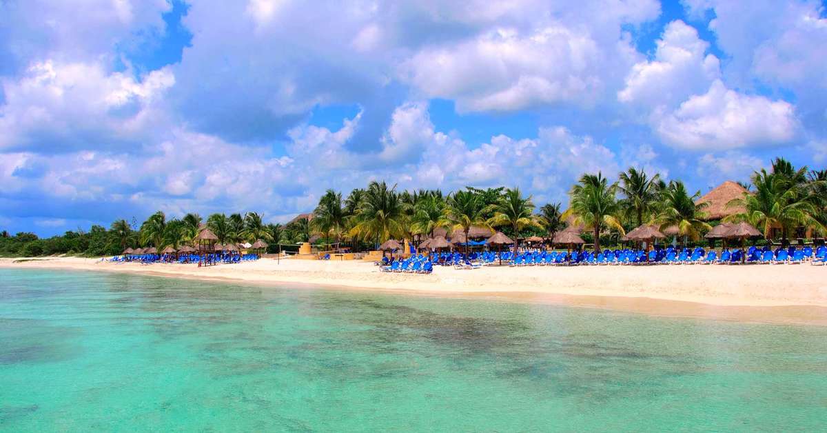 Ein Foto vom Strand beim Allegro Cozumel