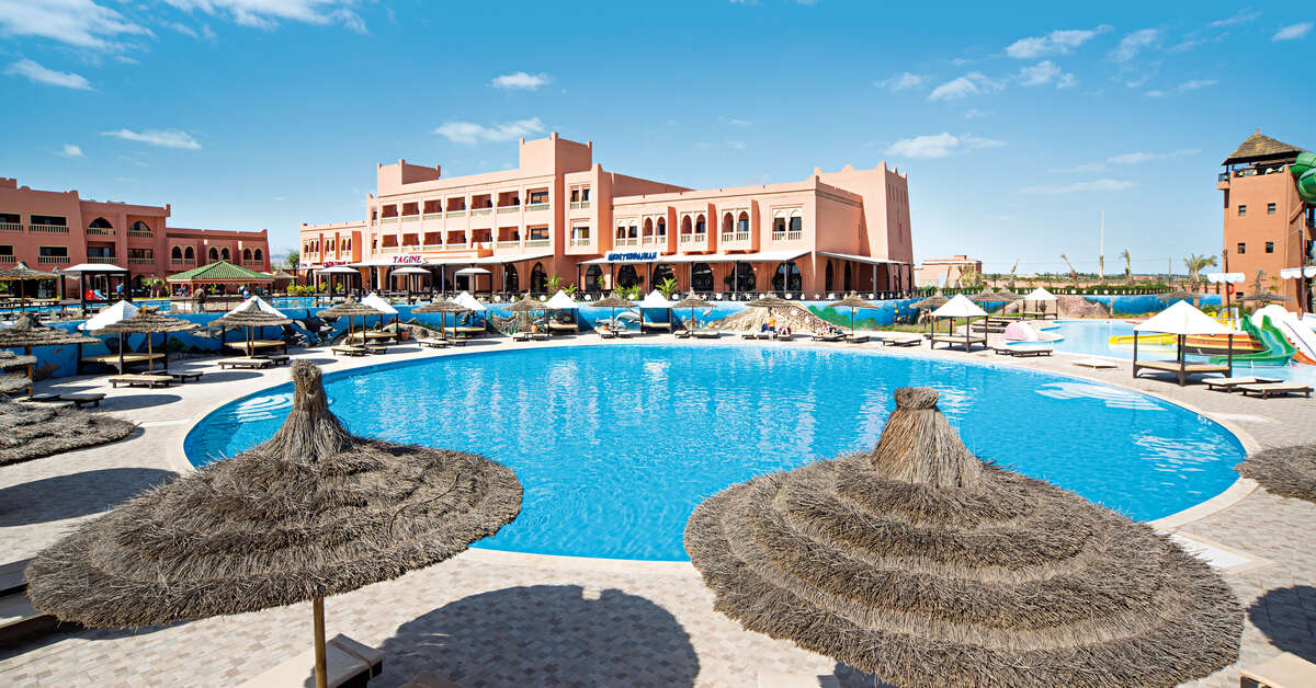Een foto van het zwembad bij Pickalbatros Aqua Fun Club Marrakech
