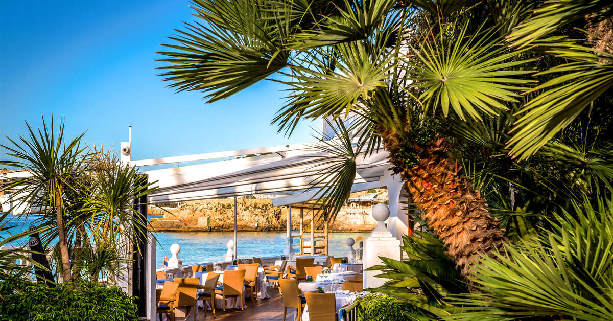 Ein Foto von der Terrasse im Hotel Nixe Palace