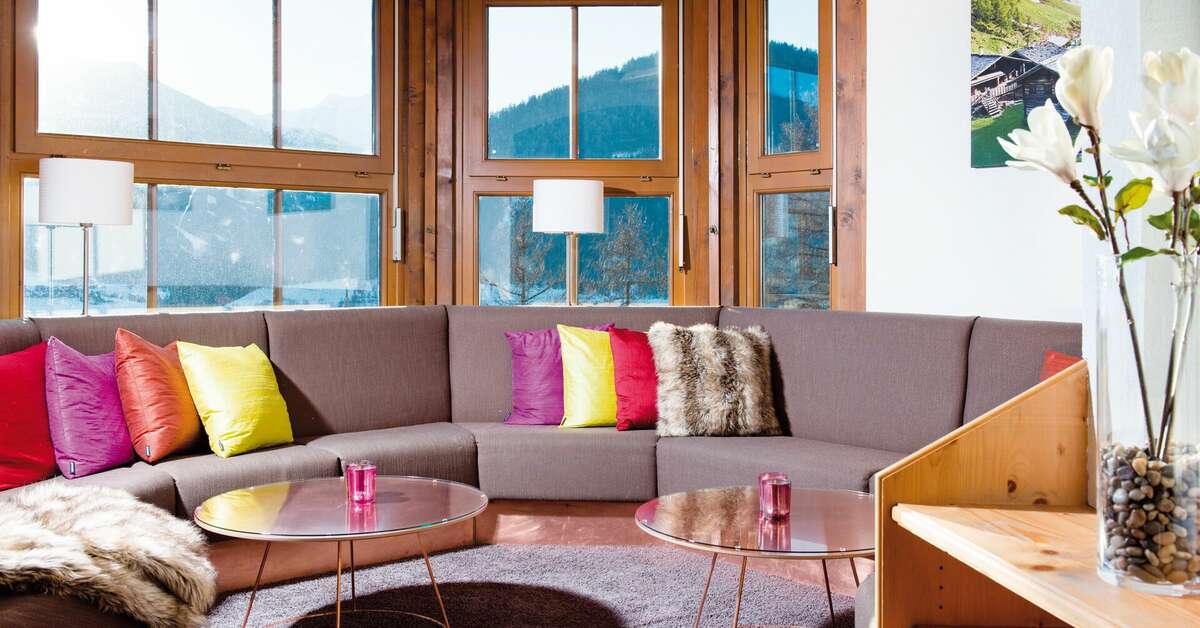 Een foto van het interieur van Hotel Goldried & Appartementen