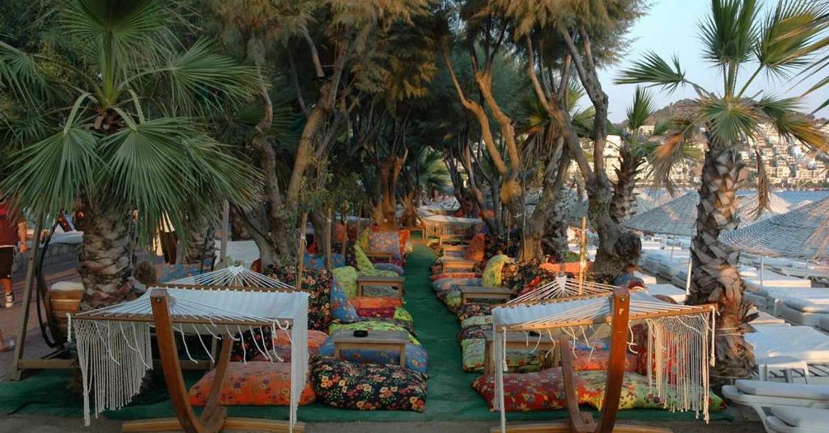 Een foto van het terras bij Okaliptüs Hotel