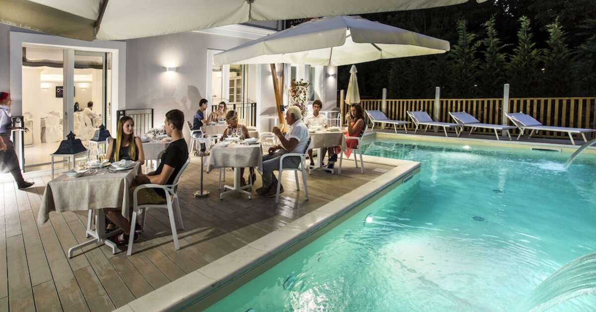 Een foto van de faciliteiten bij Rimini Suite Hotel