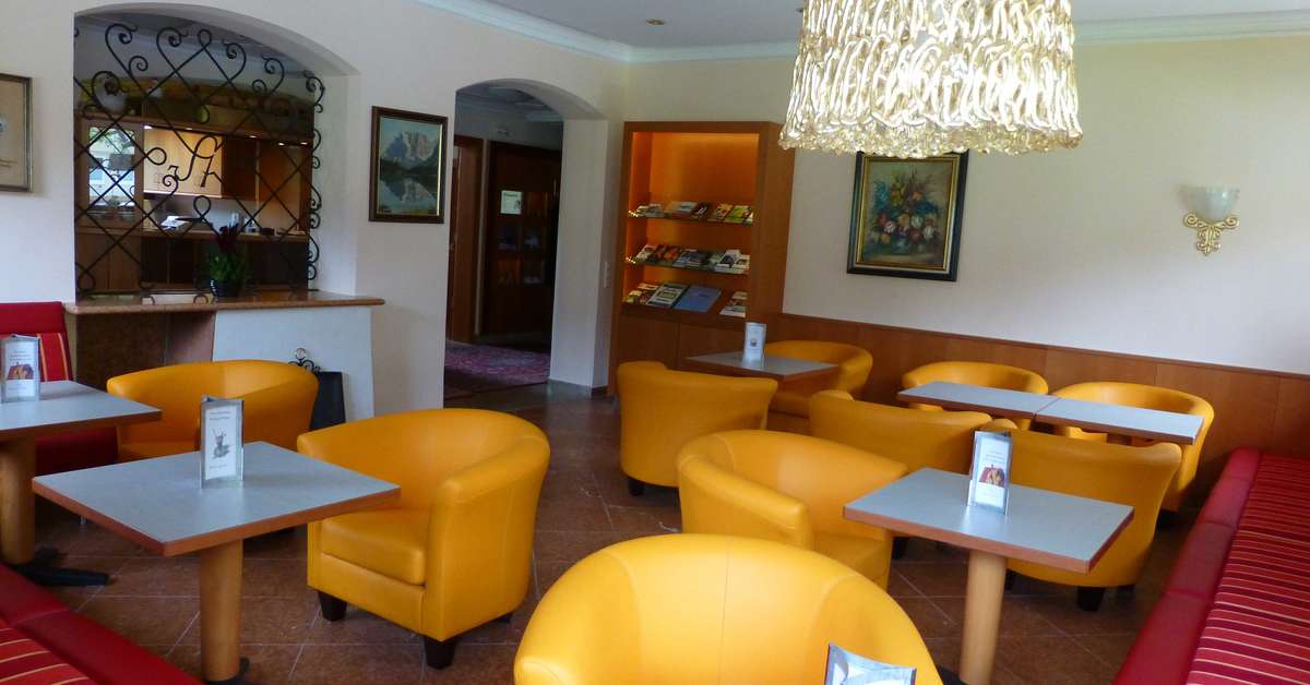 Een foto van het interieur van Hotel Pension Strolz