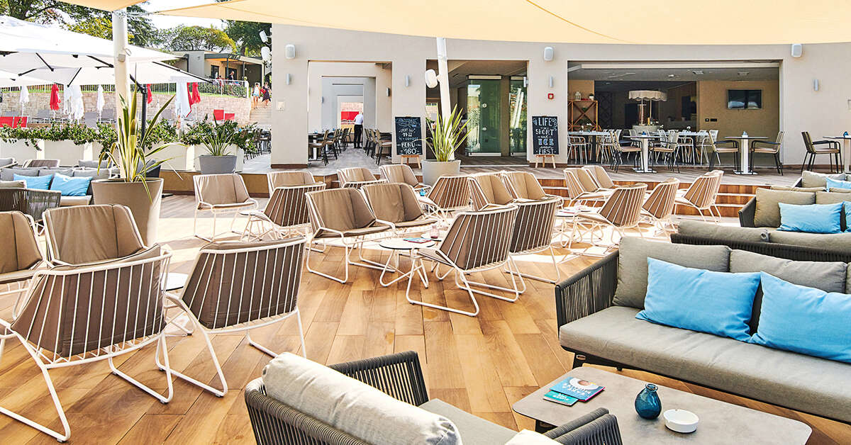 Ein Foto von der Terrasse im Apartments Park Plava Laguna