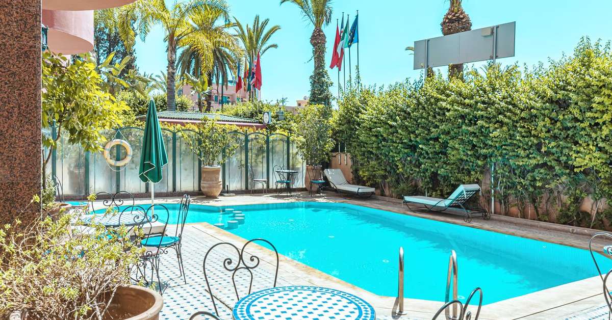 Een foto van het zwembad bij Hotel Akabar