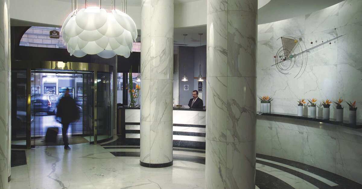 Een foto van het interieur van Best Western Plus Hotel Universo