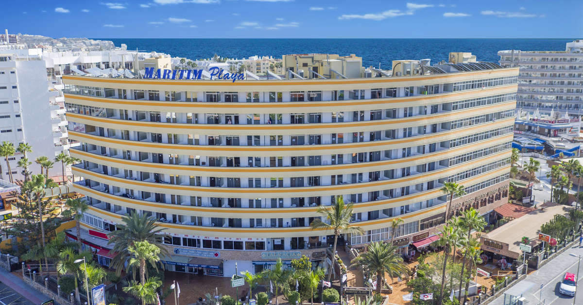 Ein Foto von der Außenansicht des Hotel Maritim Playa