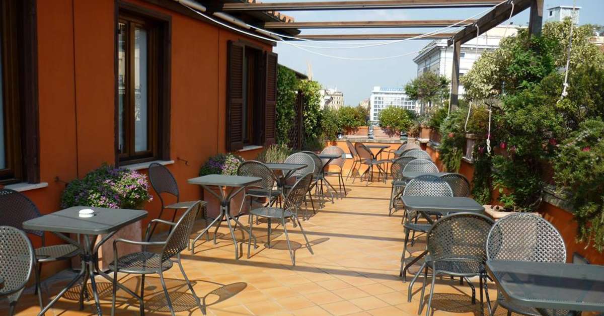 Een foto van de faciliteiten bij Hotel Columbia Rome