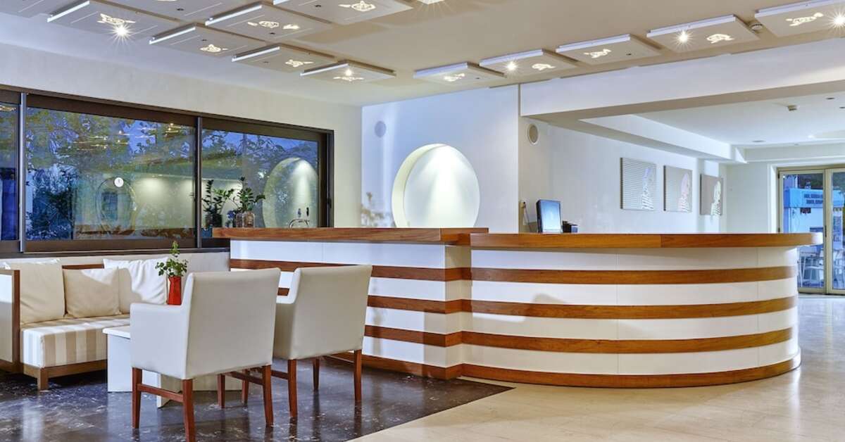 Een foto van het interieur van Alai Crete