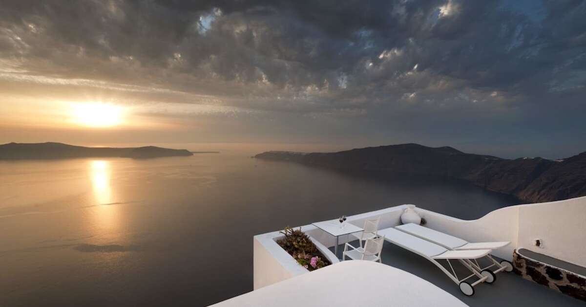 Ein Foto von der Terrasse im Regina Mare