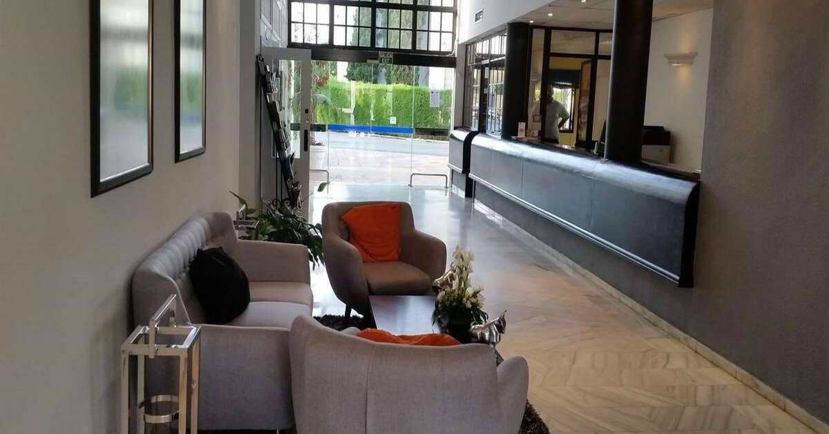 Een foto van het interieur van Hotel Diana Park