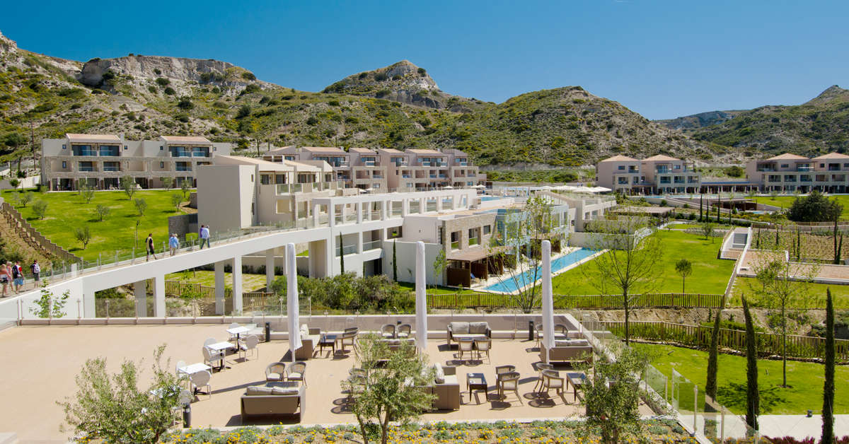 Een foto van de buitenkant van Blue Lagoon Village