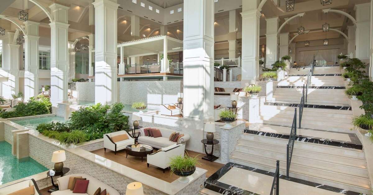Een foto van het interieur van Titanic Deluxe Golf Belek