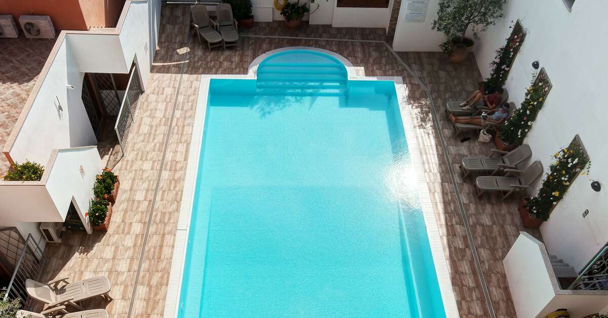 Een foto van het zwembad bij Residence Cristal Blu