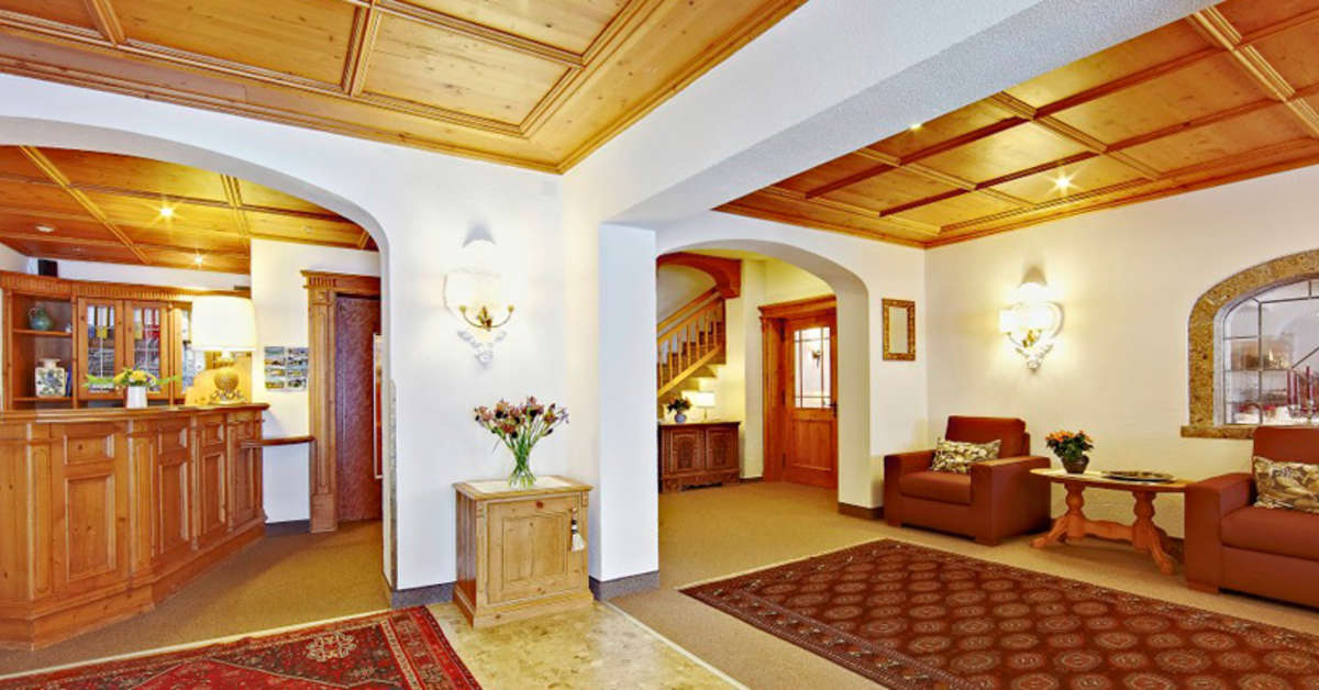 Een foto van het interieur van Hotel Alte Schmiede