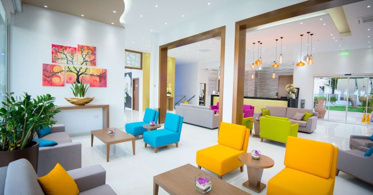 Een foto van het interieur van Loutsiana Hotel Appartementen