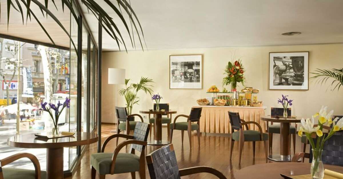 Een foto van de faciliteiten bij Citadines Ramblas Barcelona