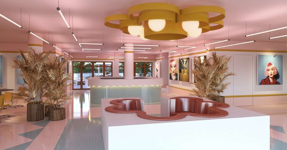 Een foto van het interieur van Paradiso Ibiza Art Hotel