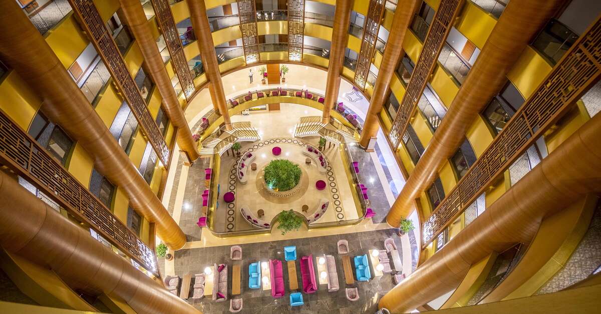 Een foto van het interieur van Sunmelia Beach Resort & Spa