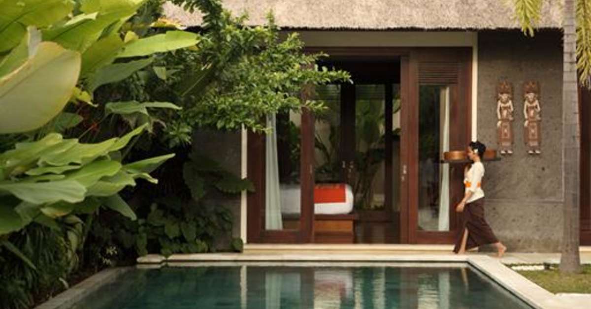 Een foto van het zwembad bij Mahagiri Villas