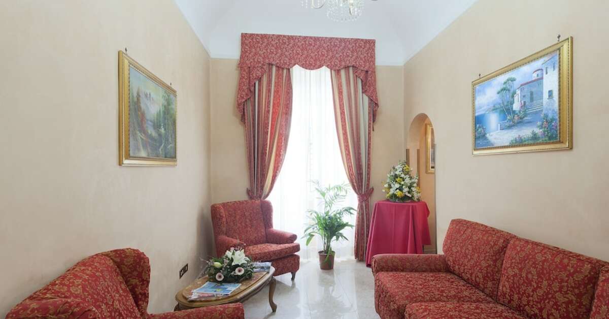 Een foto van het interieur van Hotel Oriente Rome