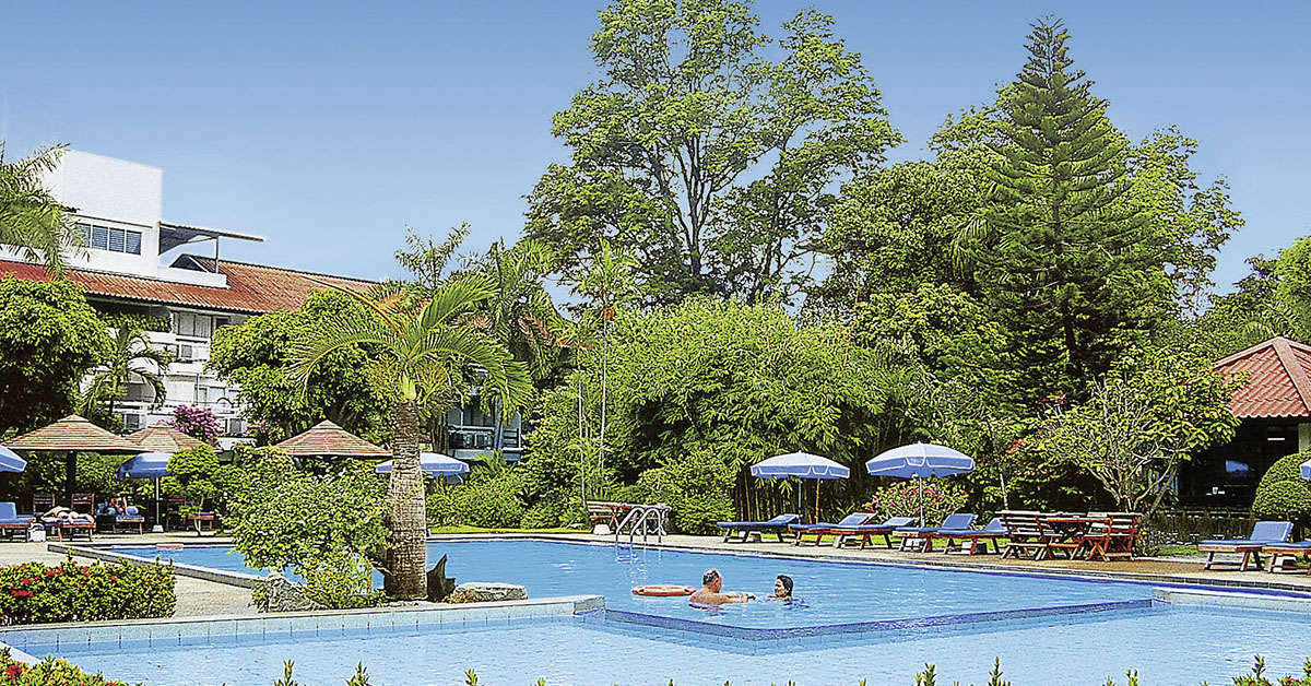 Een foto van het zwembad bij Sunshine Garden Resort