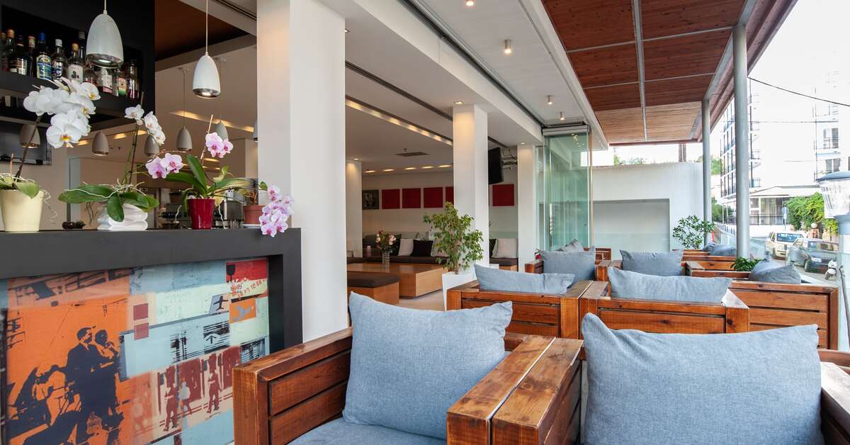 Een foto van het interieur van Atlantis City Hotel