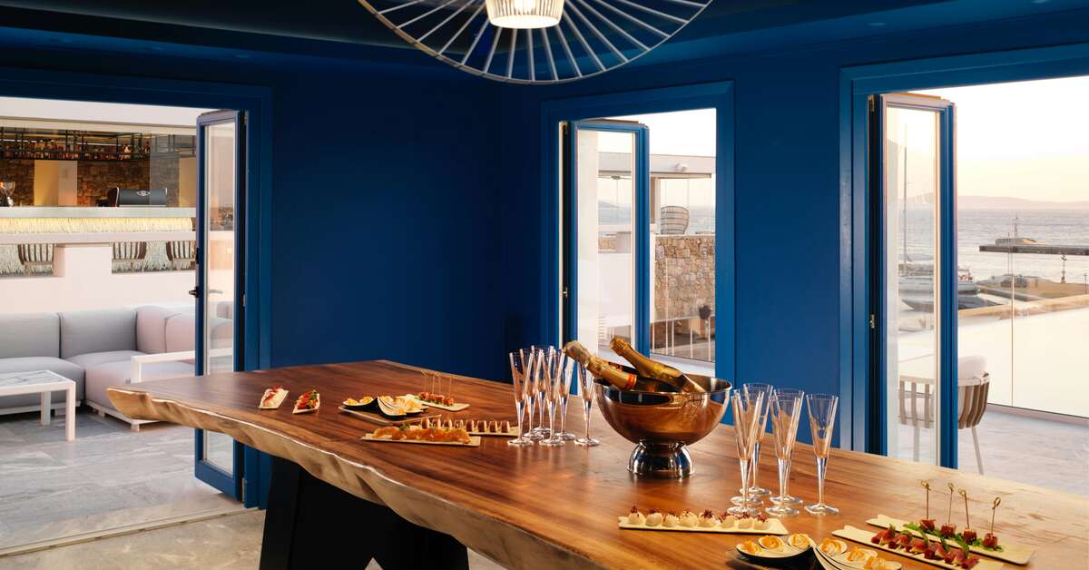 Een foto van de faciliteiten bij Mykonos Riviera Hotel & Spa