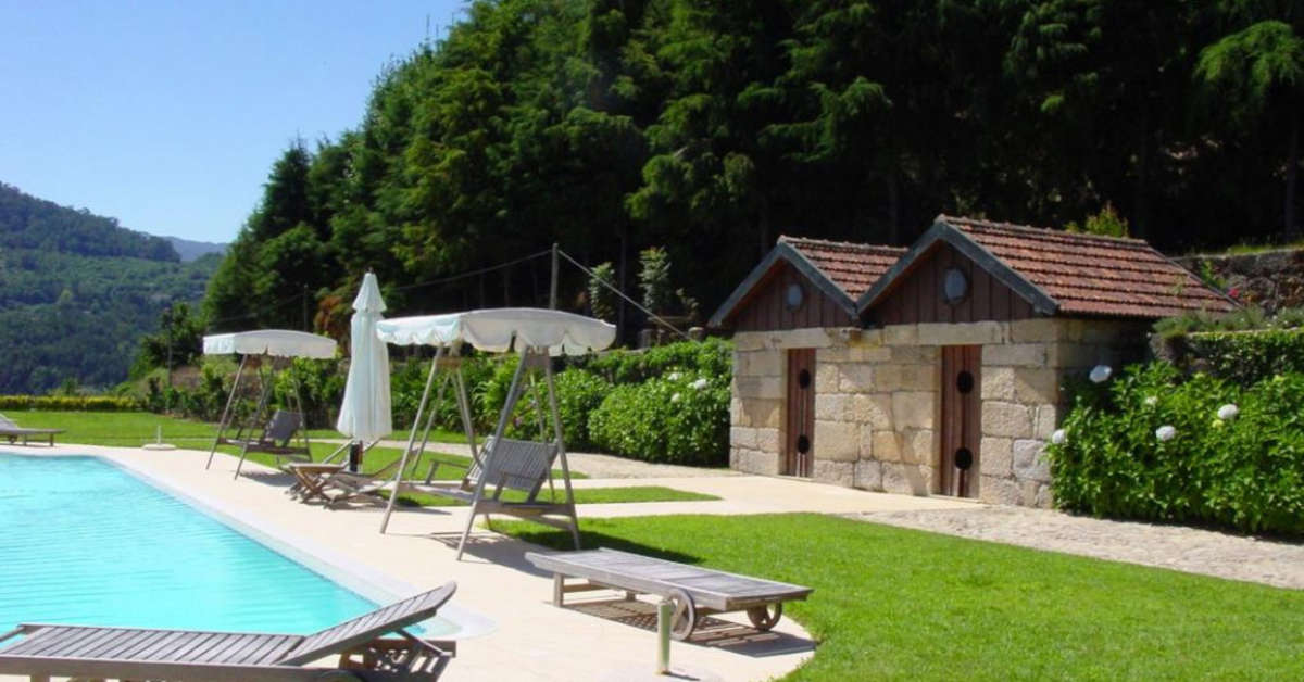 Een foto van het zwembad bij Casa do Condado de Beiros