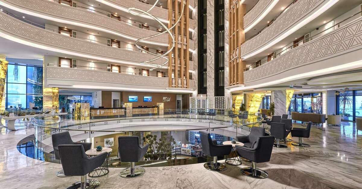 Een foto van het interieur van Mary Hotel Alanya