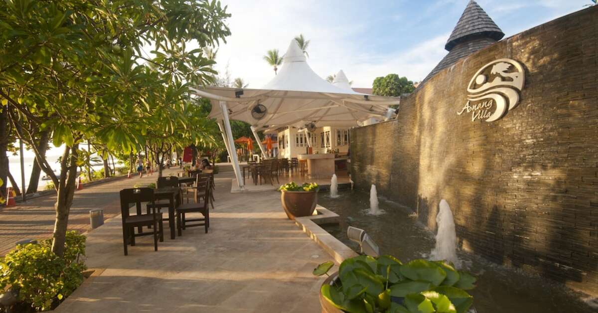 Een foto van het terras bij Ao Nang Villa Resort